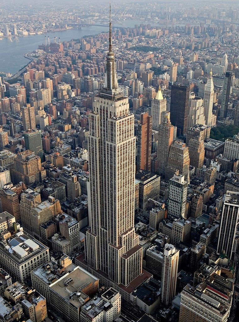 L'Empire State building visto dal cielo