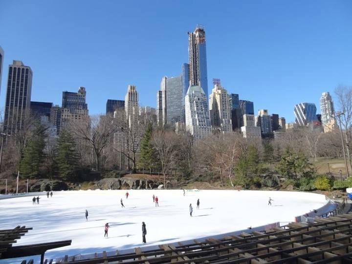 Pista di pattinaggio Central Park New York