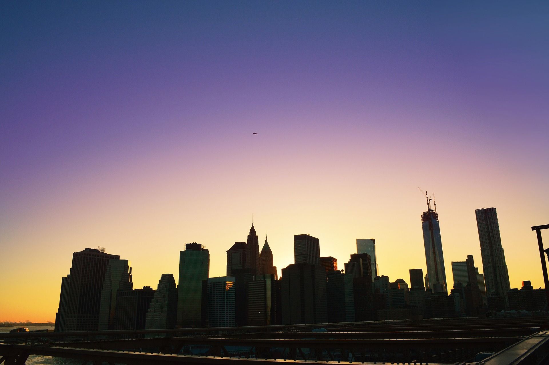 coucher soleil brooklyn manhattan new york