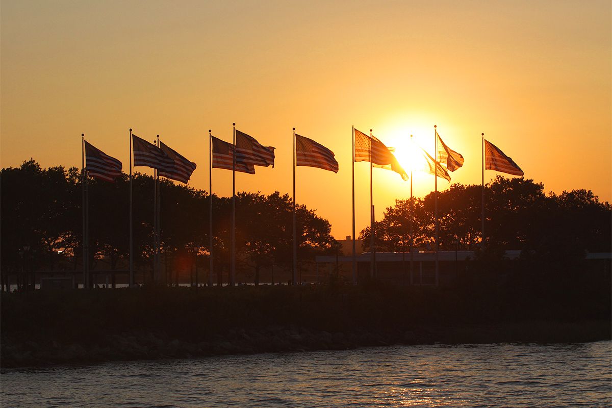 coucher soleil new york