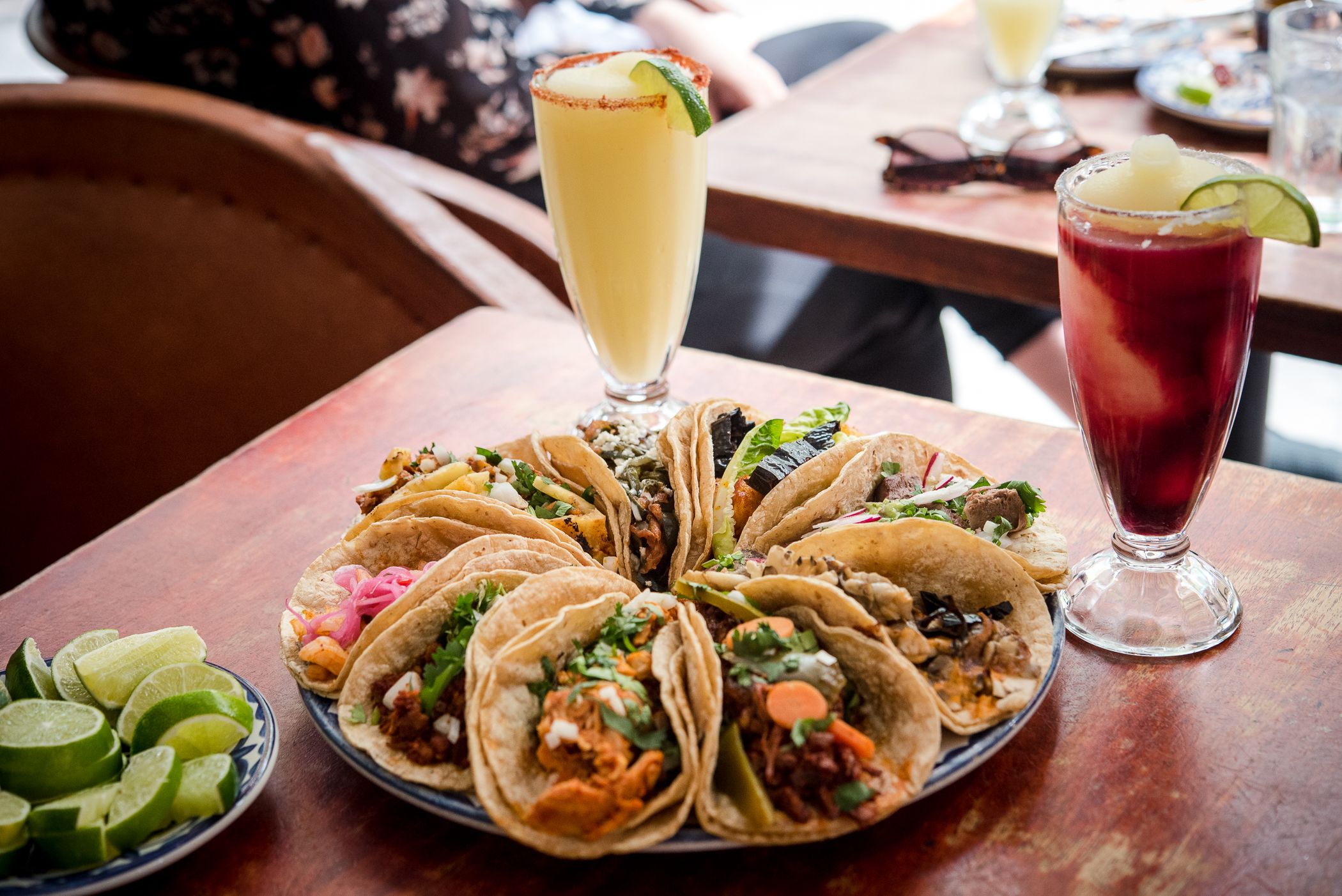 Tacos messicani in un ristorante di New York