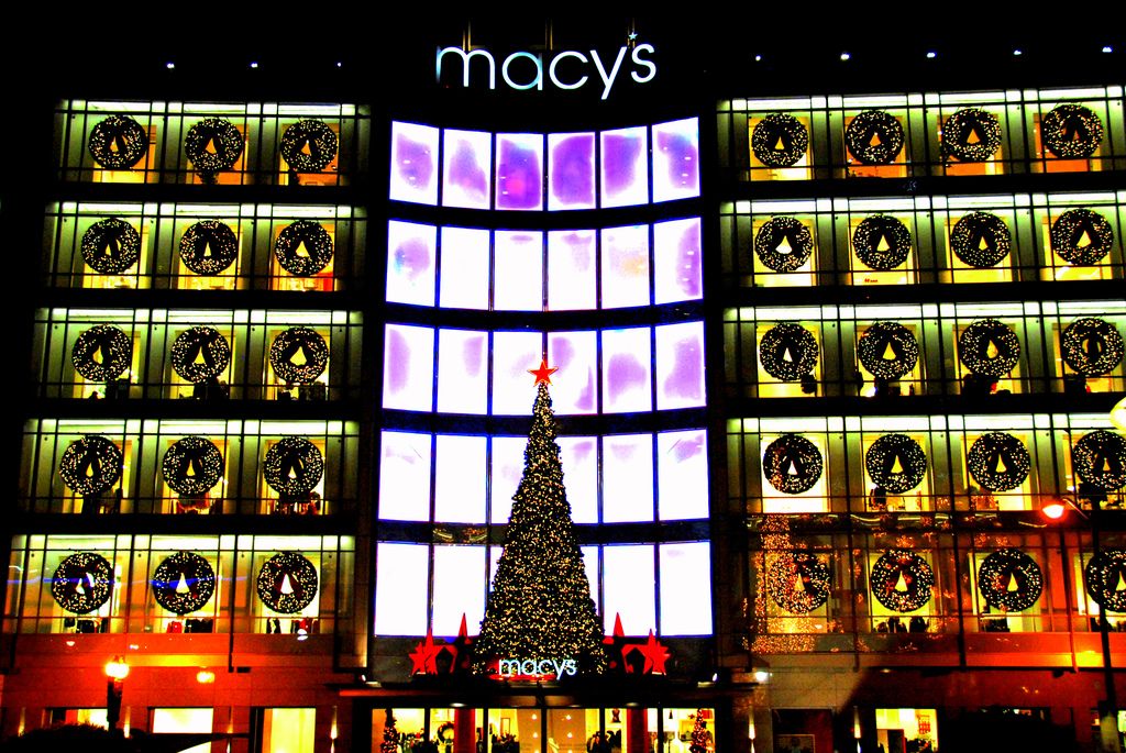La facciata di Macy's.