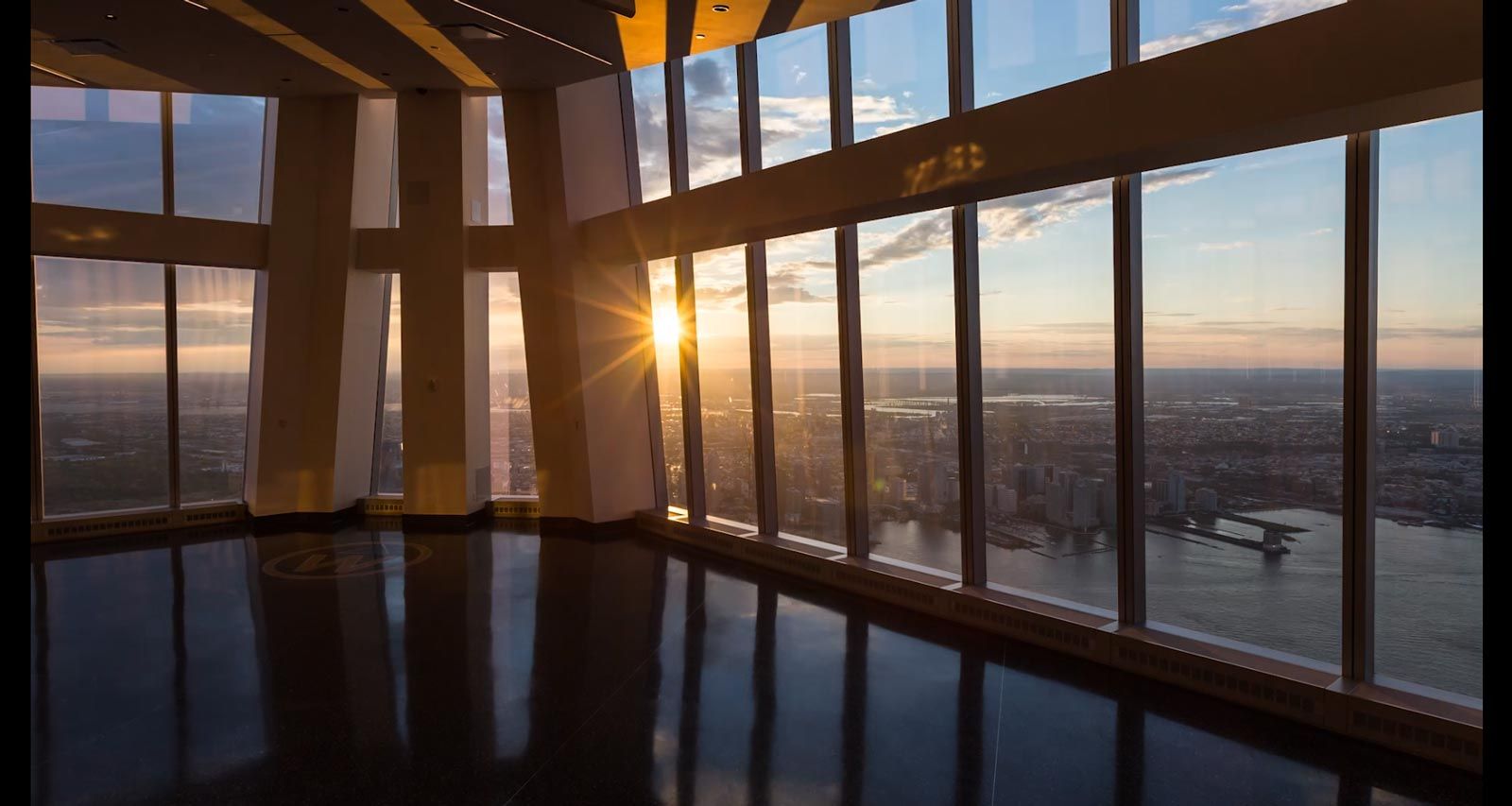 one world observatory coucher soleil