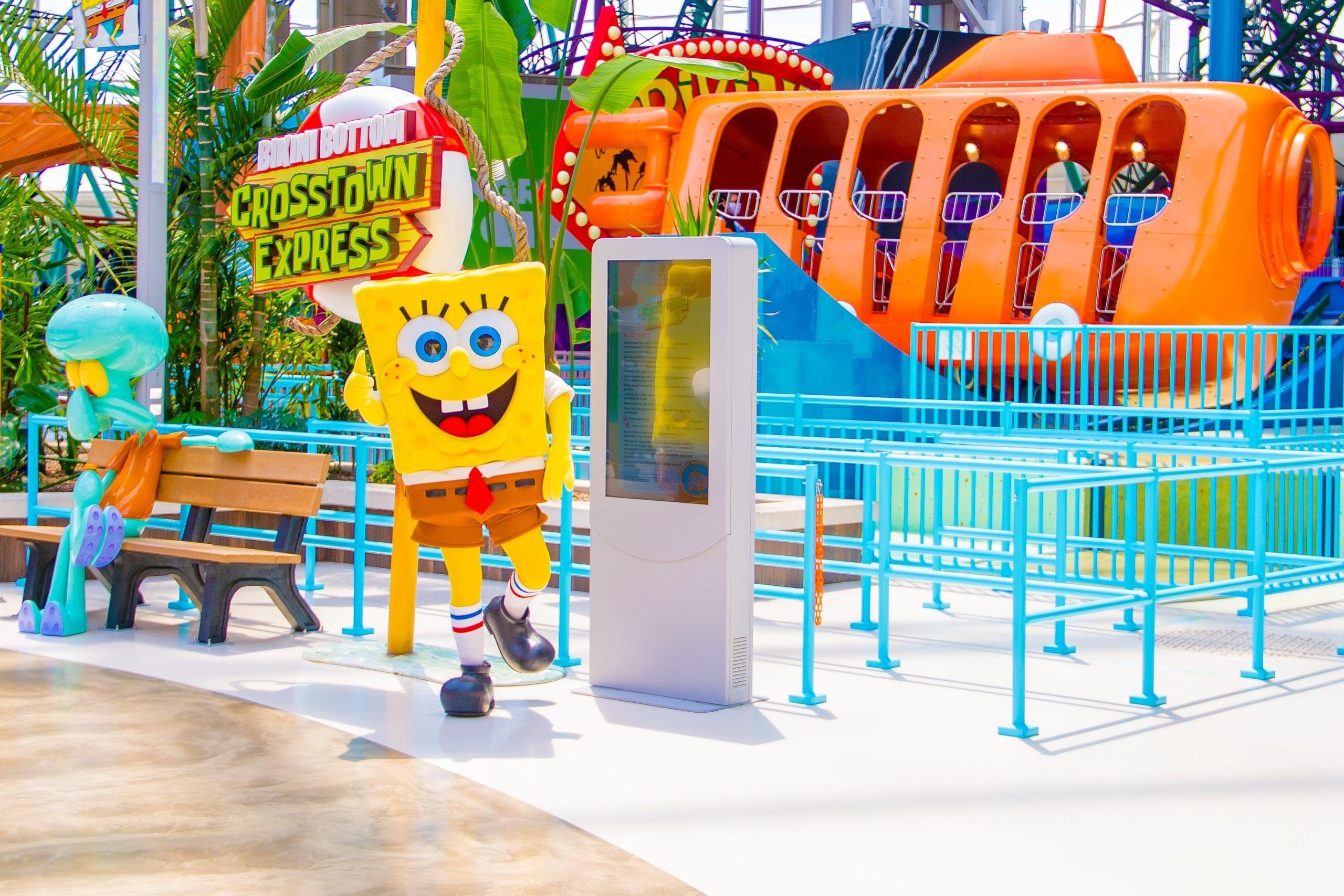 Bob l'éponge nel parco Nickelodeon Universe New York