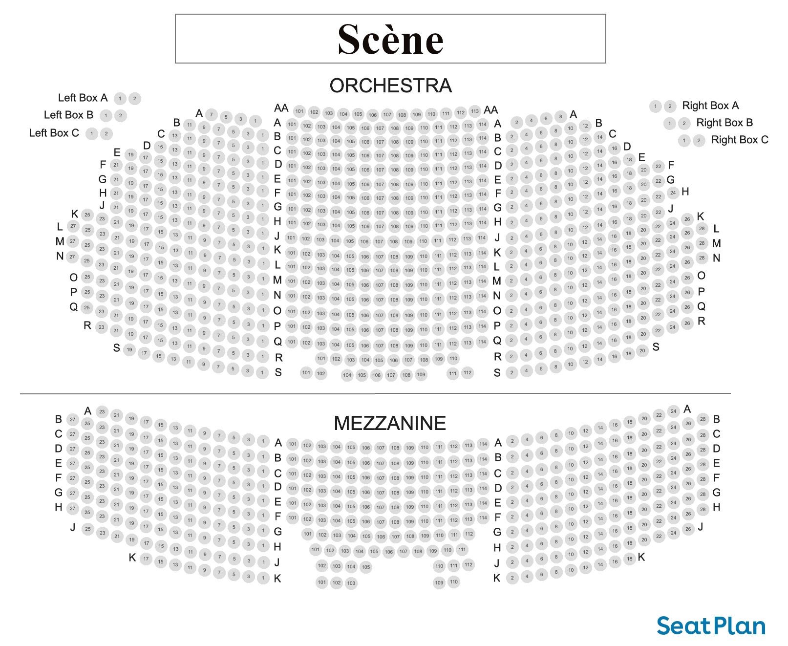 mappa gerald schoenfeld theatre new york