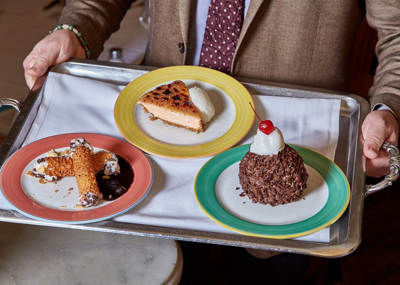 Desserts du restaurant italien Trattoria Dell' Arte à New York