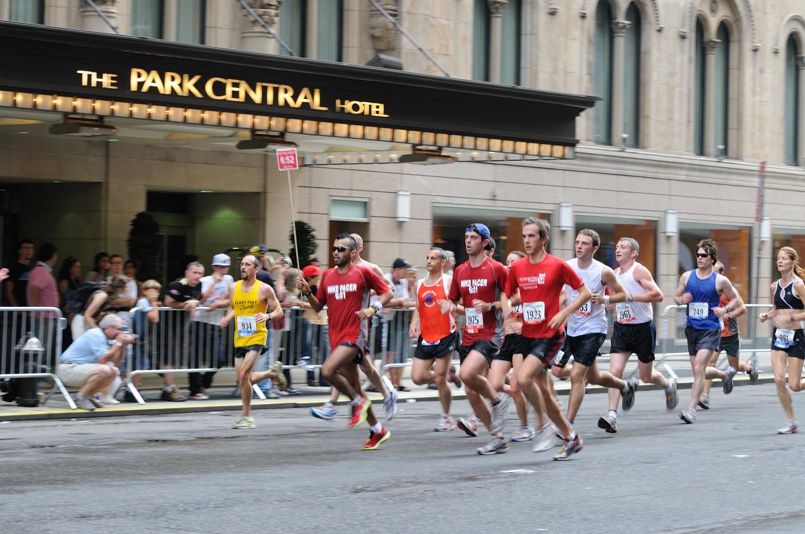 Coureurs lors du semi-marathon de New York