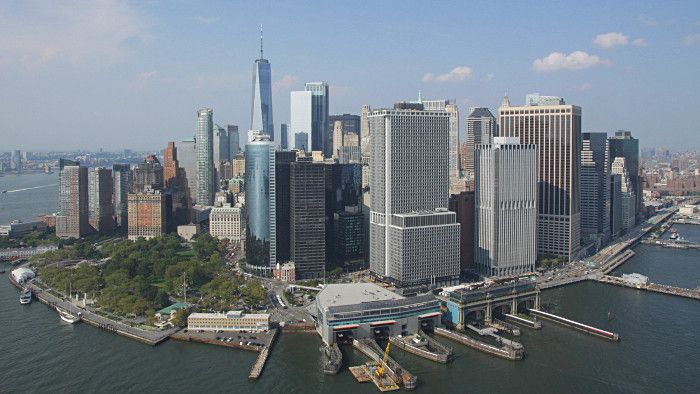 Le Financial District depuis l'hélicoptère ! (Photo Didier Forray)