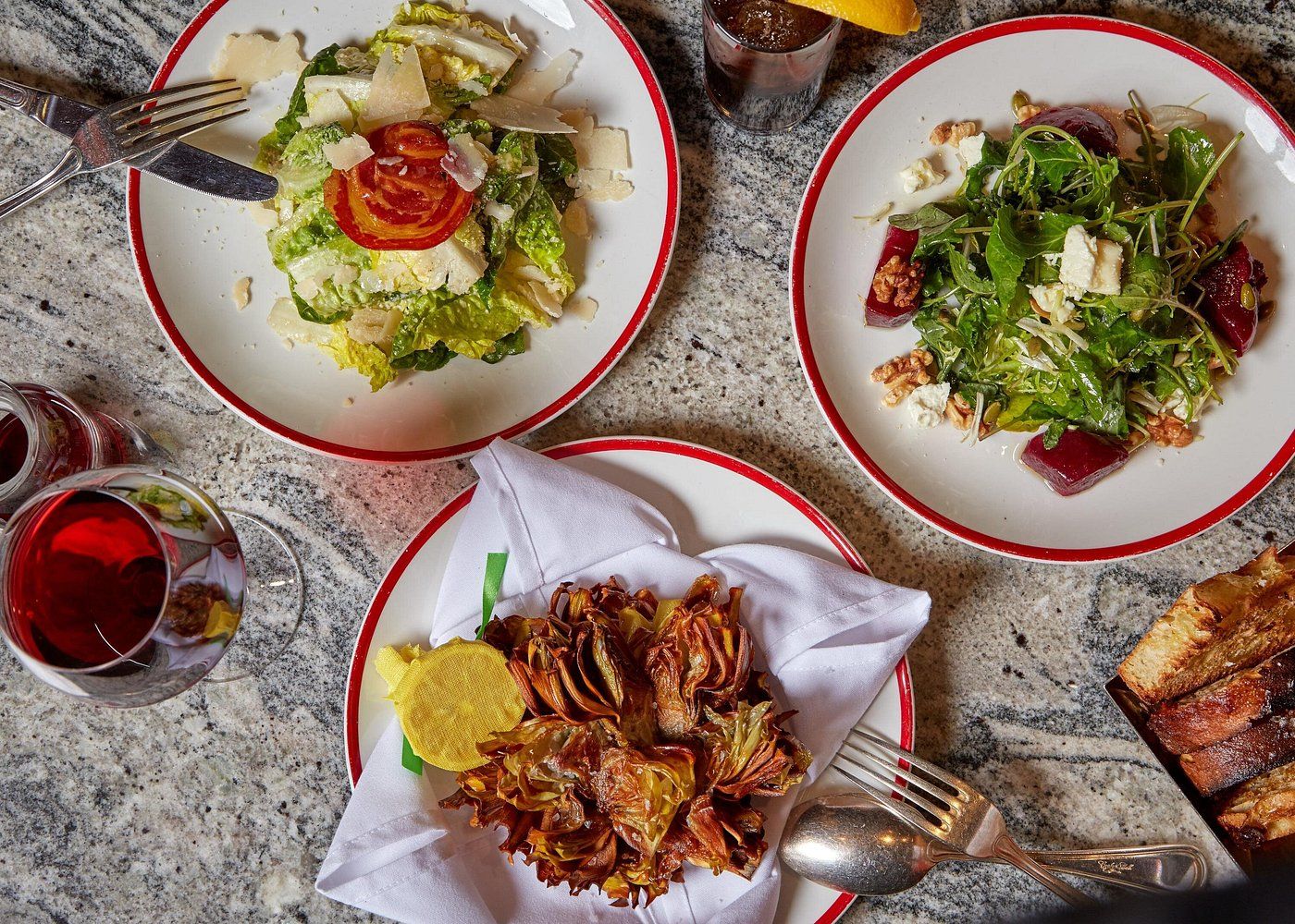 Plats du restaurant italien Trattoria Dell' Arte à New York