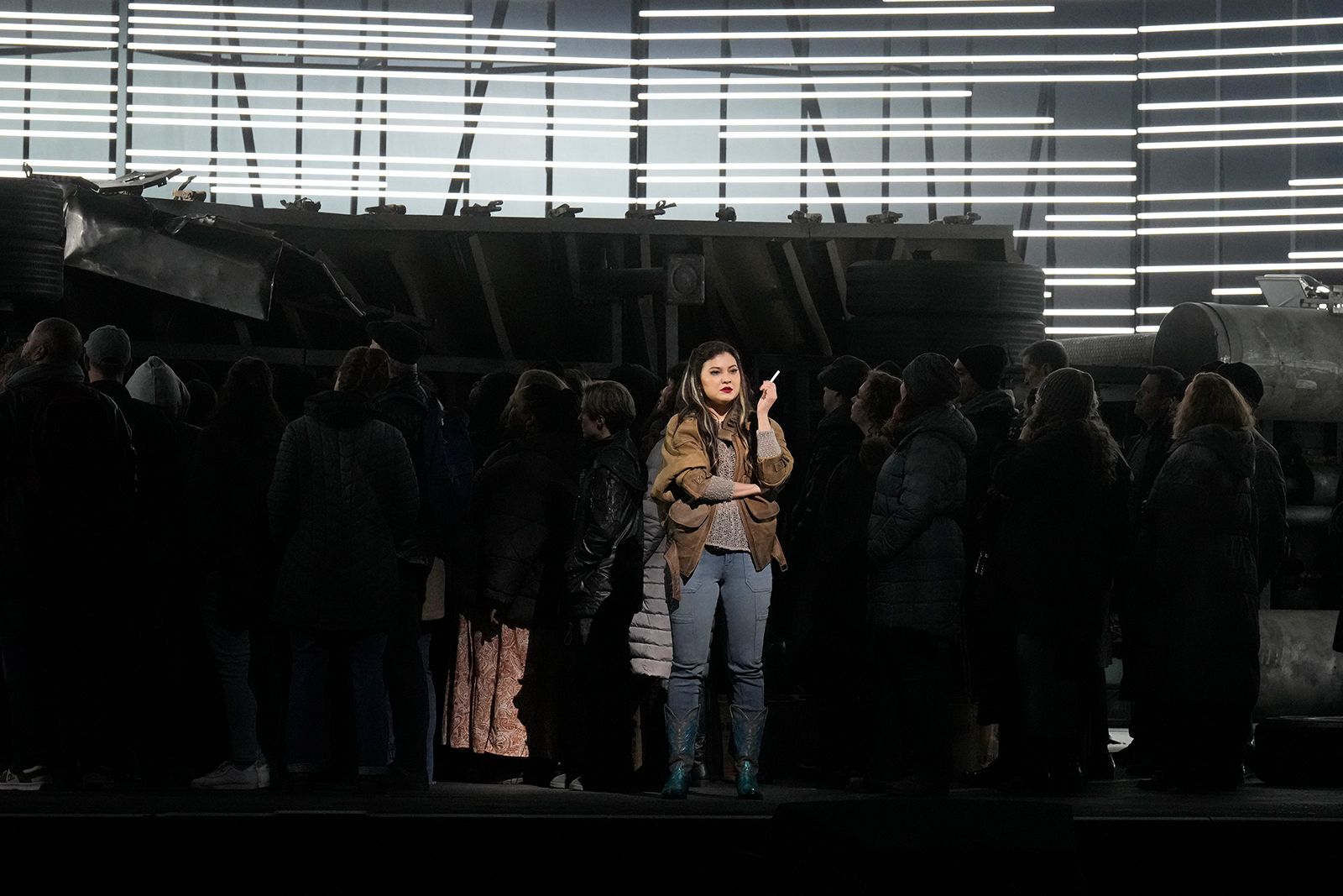 Scena dell'opera Carmen al Metropolitan Opera di New York