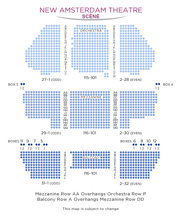 New Amsterdam Theatre Aladdin su Broadway New York