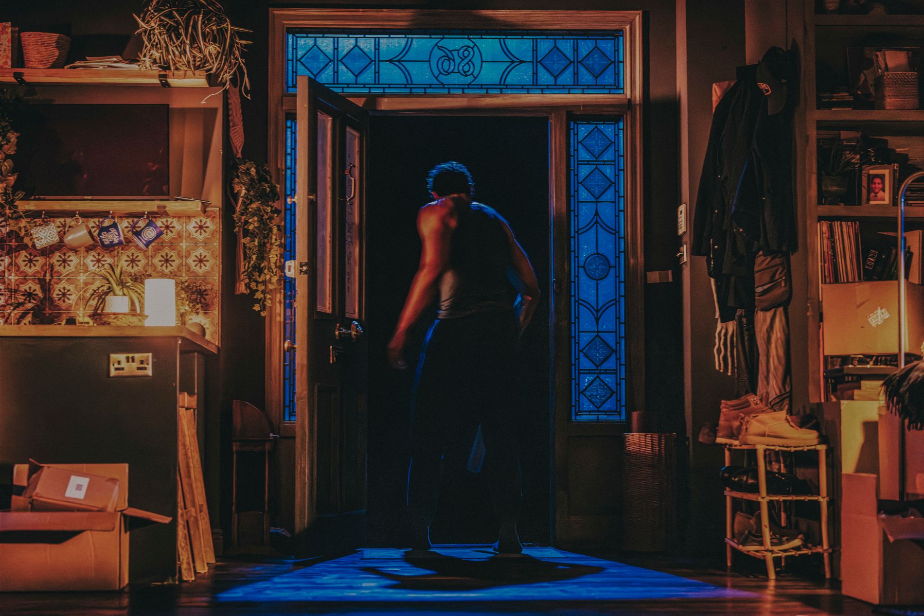 Scena dello spettacolo teatrale Paranormal Activity a New York